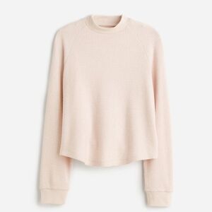 J.Crew Waffle Knit Sweater - Light Pink